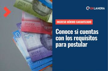 Ingreso Mínimo Garantizado: Conoce los requisitos para postular por hasta más de $60.000 mensuales