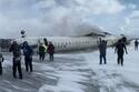 VIDEO | Completamente volteado: así quedó un avión en Canadá con 80 pasajeros