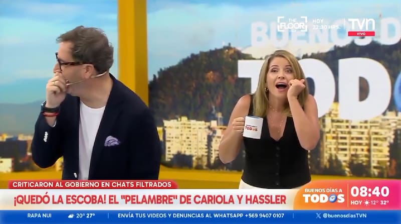 vivió un chistoso momento en vivo.