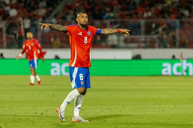 Arturo Vidal en la Selección Chilena. Foto: Felipe Escobedo