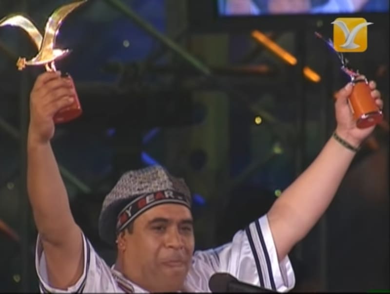 El artista triunfó en la Quinta Vergara y protagonizó una polémica situación con Ítalo Passalacqua. Créditos: @FESTIVALDEVINACHILE en Youtube.