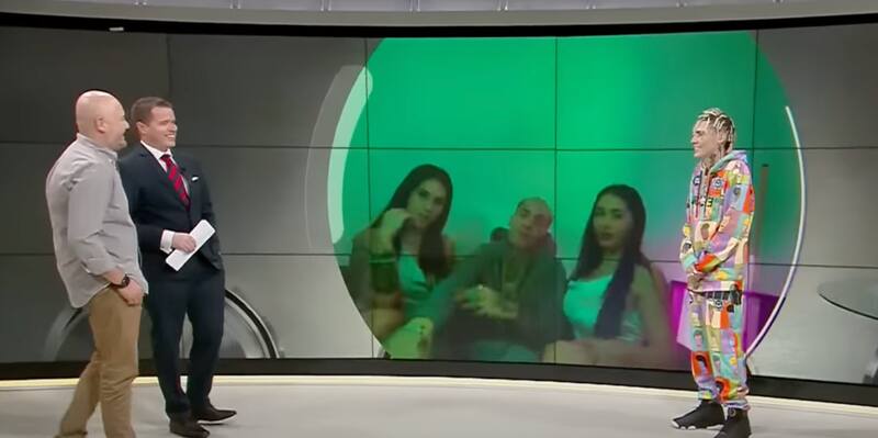 Marcianeke en "Sonidos24". Créditos: "24 Horas".