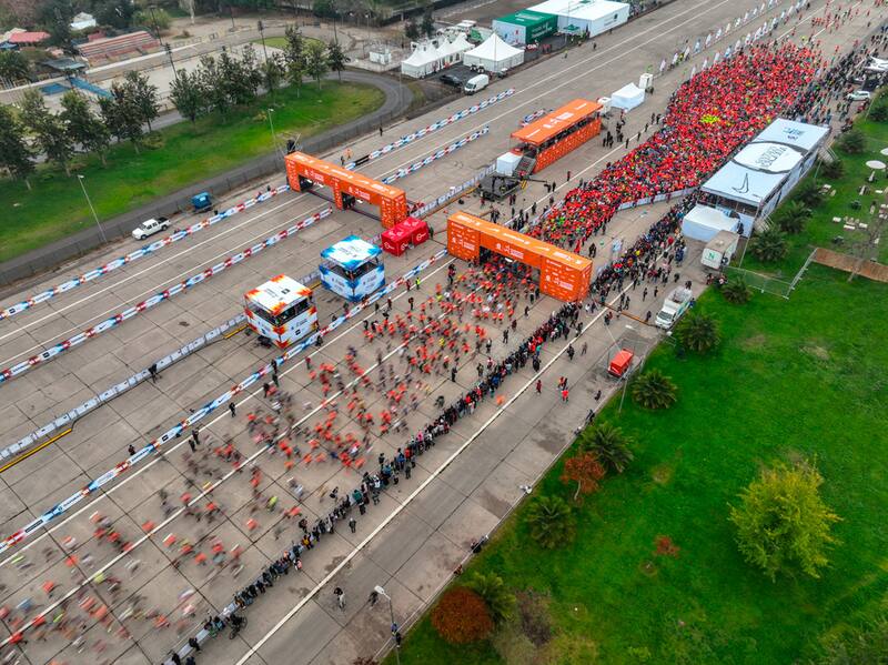 La Maratón de Santiago se desarrollará con más de 30 mil participantes.