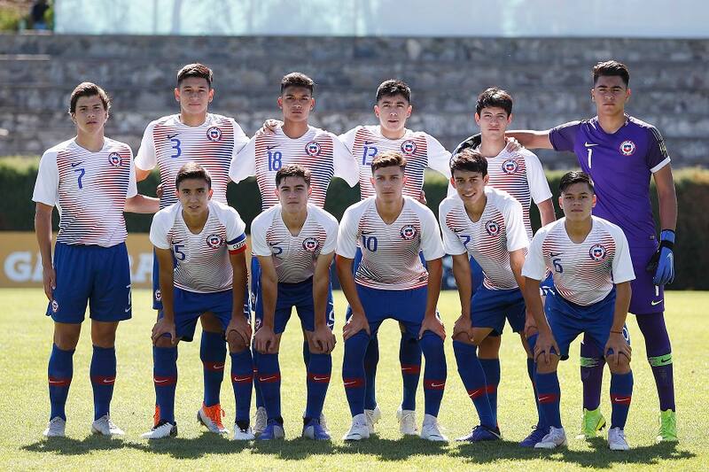 Futbol, Chile vs Mexico
Copa Sub 17 UC 2018
El equipo de Chile posa para los fotografos antes del partido de la Copa Universidad Catolica realizado en la San Carlos de Apoquindo en Santiago, Chile.
16/12/2018
Felipe Zanca/Photosport