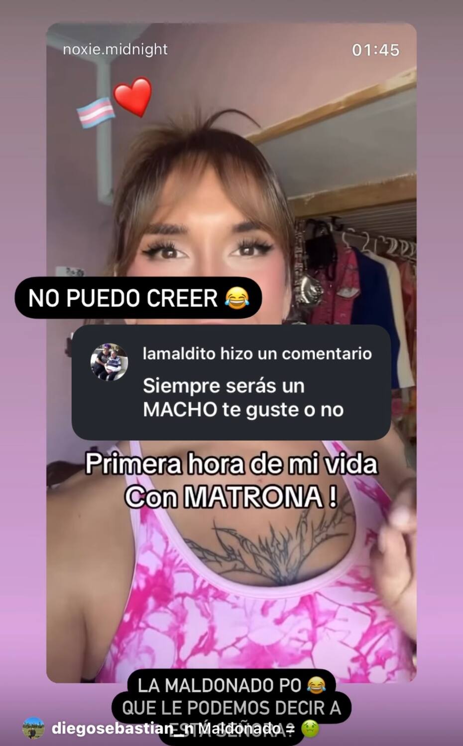La cantante dejó un terrible comentario.