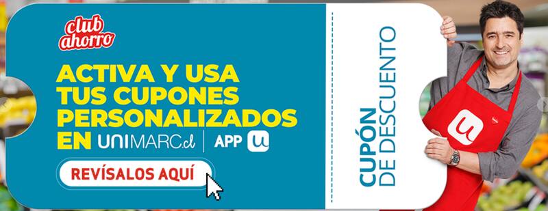 Con este cupón podrás obtener un 5% de descuento adicional a la rebaja que ya se encuentra aplicada en los productos. Foto: Unimarc.