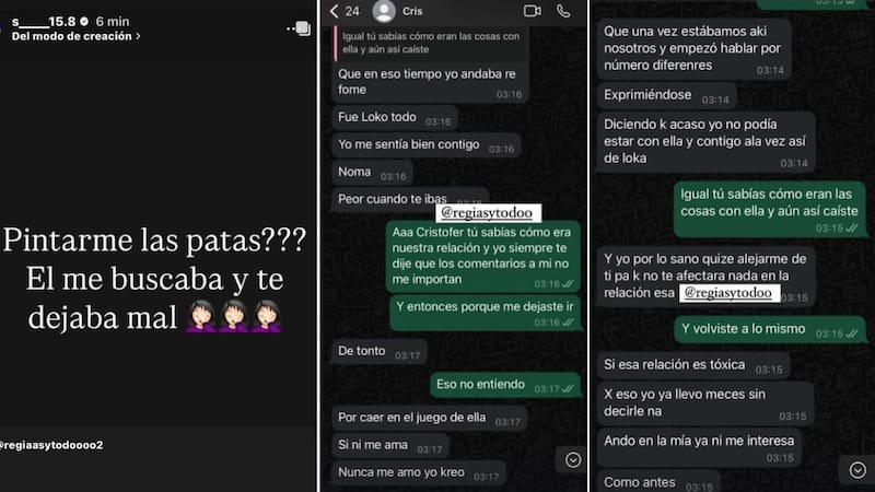 Salomé expuso conversación con Cris MJ. Créditos: Instagram