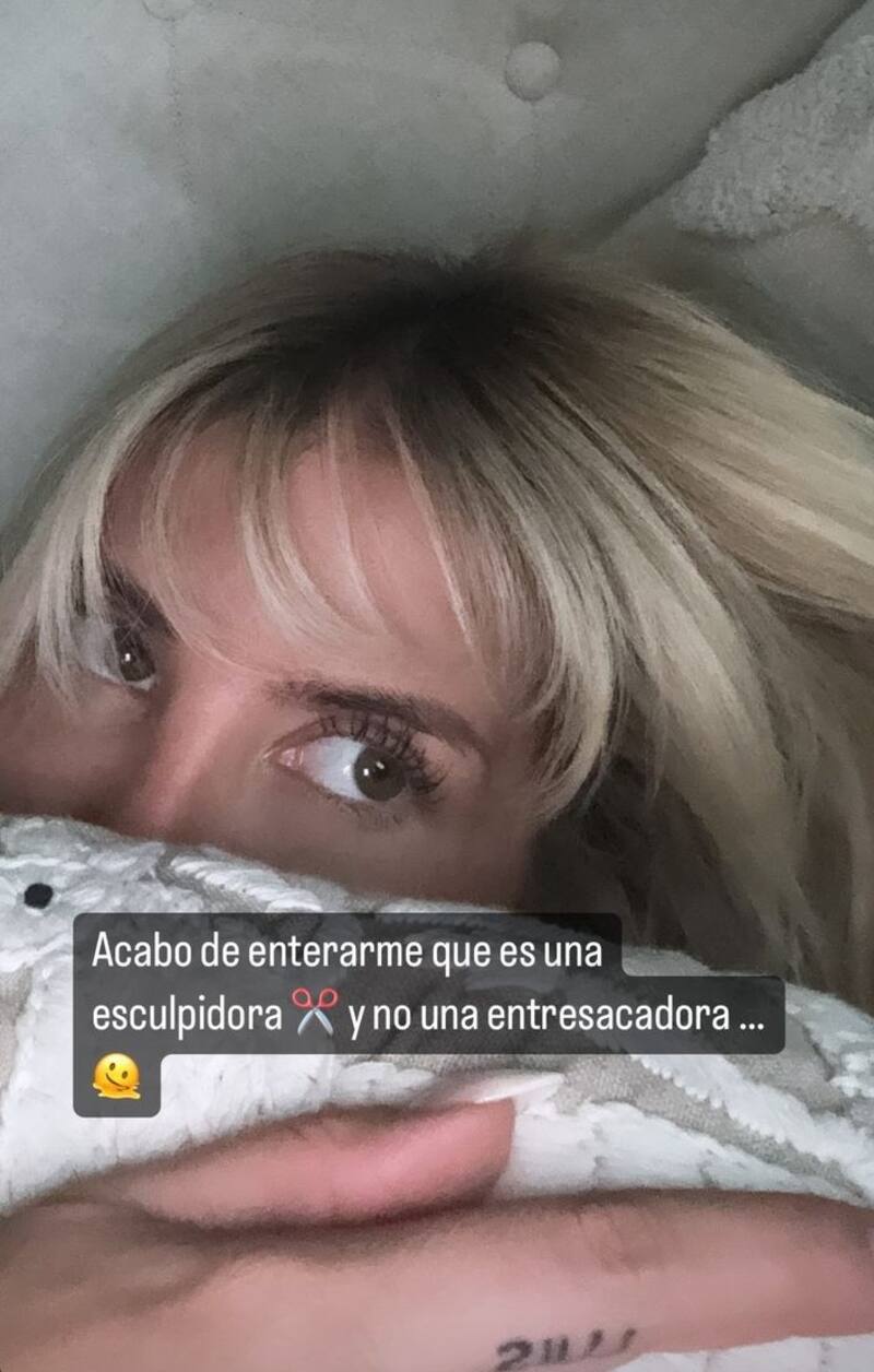 Coté López confundió dos implementos de peluquería. Créditos: Instagram