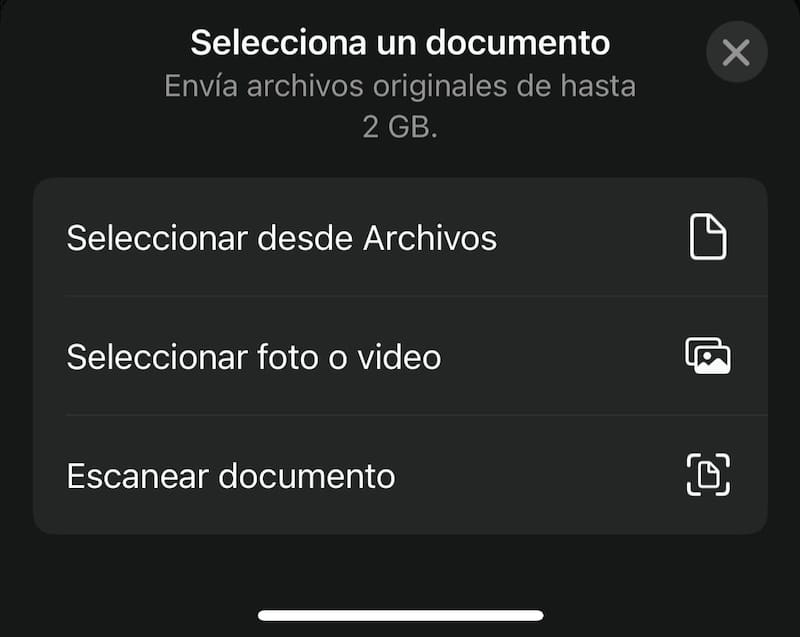 La App antes permitía enviar documentos. Ahora, esta también puede escanearlos.