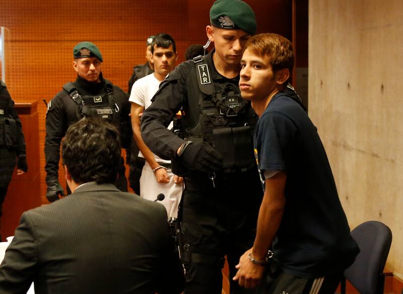 Luis Lugo, Ovimarlixion Garcés y Daniel Fuentes quedaron en prisión preventiva. Créditos: ATON