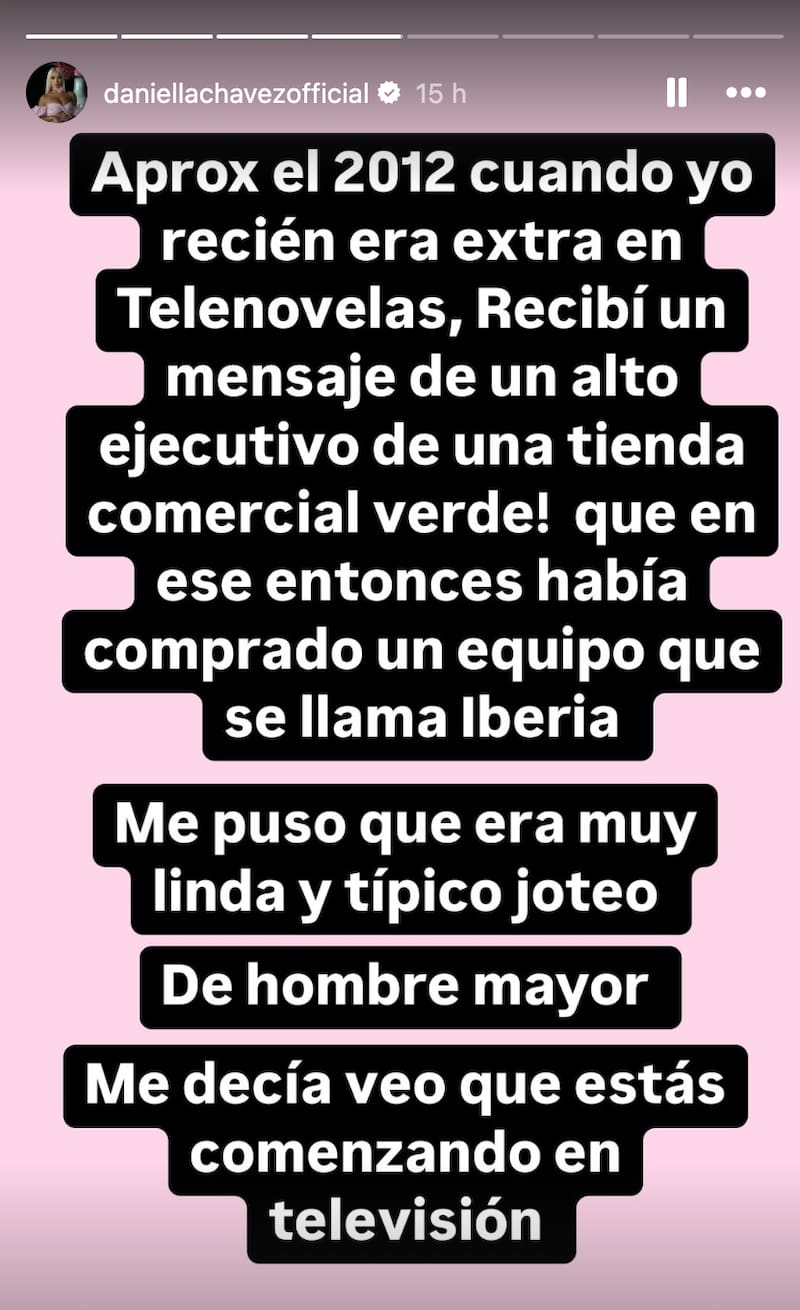 Daniella Chávez en Instagram.
