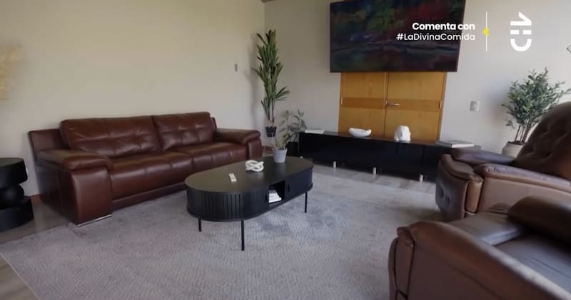 El artista mostró su casa.