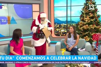 Viejito Pascuero sorprendió al panel de "Tu Día" con emotivos recuerdos navideños