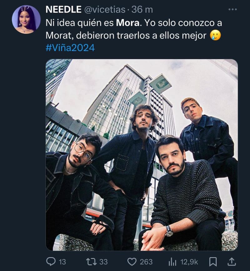 Reacciones al show de Mora.