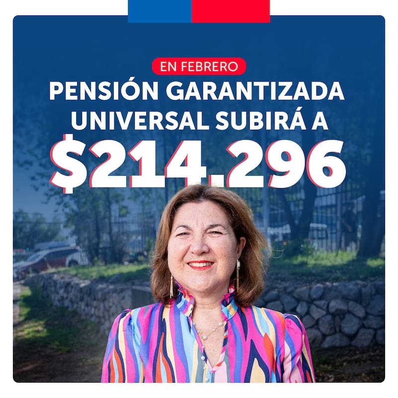 Nuevo monto de la PGU. Créditos: @GobiernodeChile.