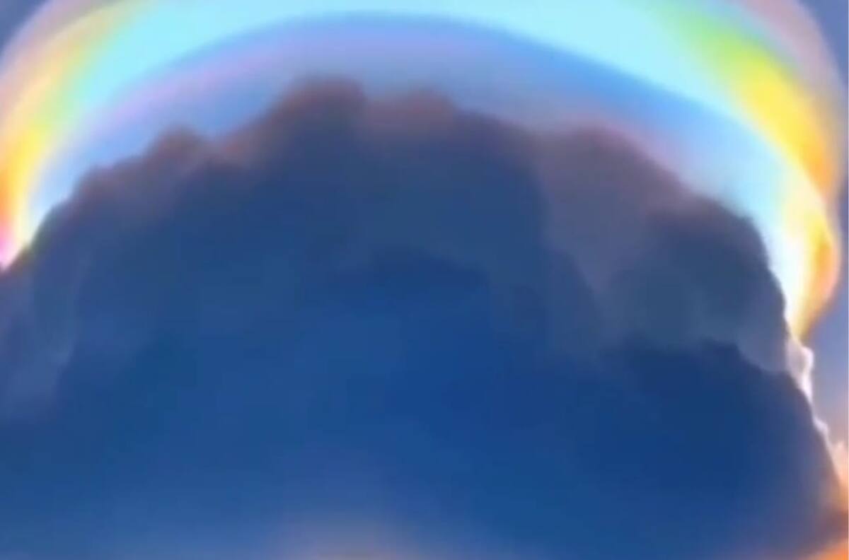 VIDEO | Nubes arcoíris: Conoce el hermoso efecto de la iridiscencia atmosférica