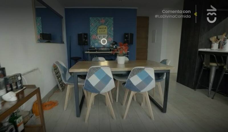 El comedor de Roberto Cox. Créditos: Pantallazo CHV