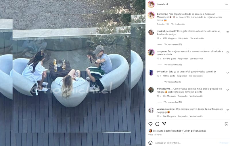 Marcianeke es visto con Anaís Vilches.