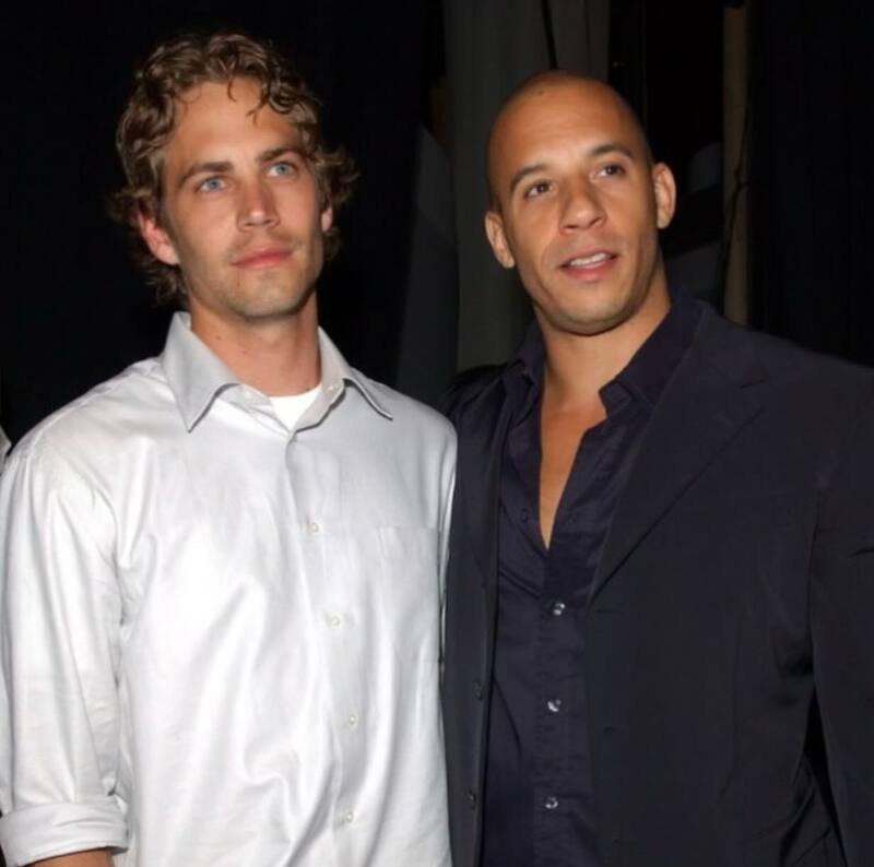 Esta es la fotografía que subió Vin Diesel con Paul Walker en su mensaje de cumpleaños.