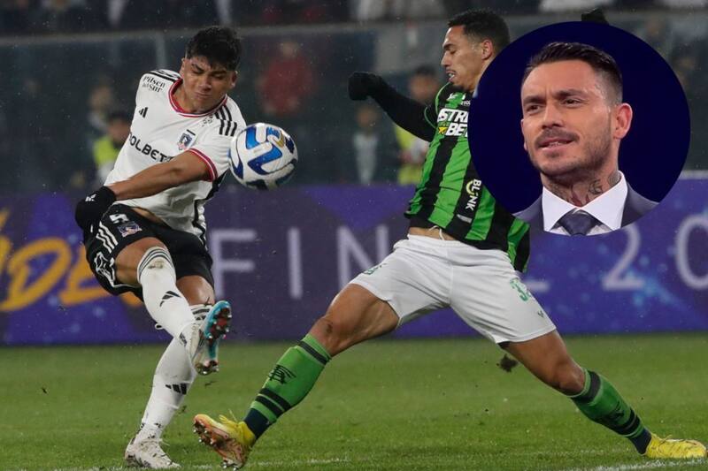 Mauricio Pinilla analizó el desempeño del joven atacante albo durante el partido ante América-MG. Foto: Agencia Aton.