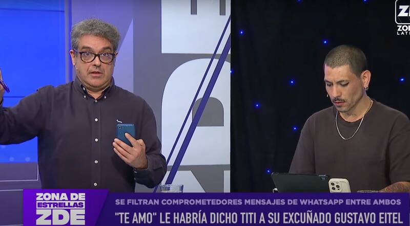 Revelan comprometedores mensajes entre Titi Ahubert y su excuñado.