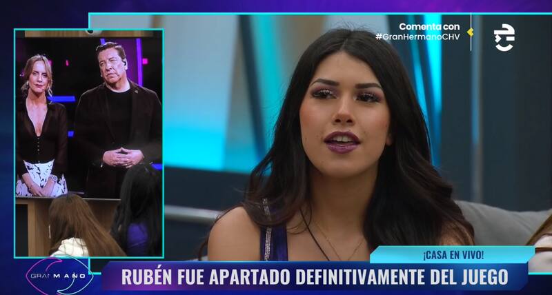 Scarlette Gález hablando de la expulsión de Rubén Gutiérrez en "Gran Hermano" Chile.