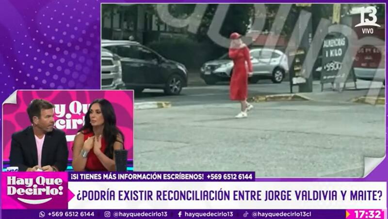 Pamela Díaz lanza sus dardos contra Maite Orsini. Créditos: Pantallazo Canal 13