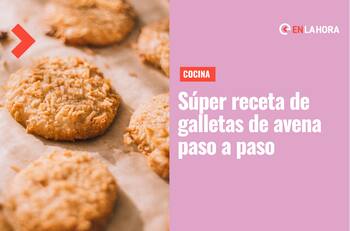 Receta de Galletas de avena y miel: Preparación paso a paso ideal para el desayuno, once o colación