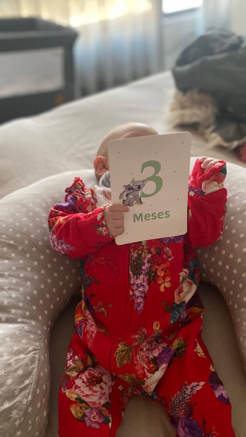 Su hija cumplió 3 meses. Créditos: @basauri