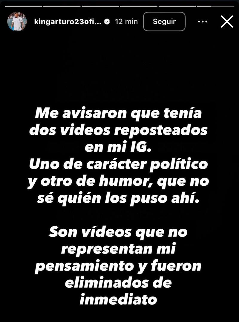 La respuesta de Arturo Vidal a su polémico video compartido en Instagram