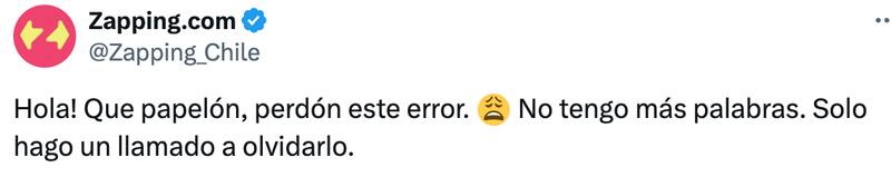 Zapping y sus disculpas a los hinchas de Colo Colo.