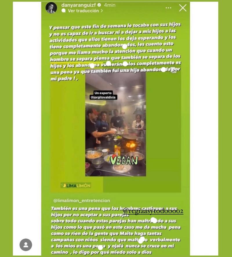 Daniela Aránguiz habría compartido un furioso mensaje paras Jorge Valdivia.