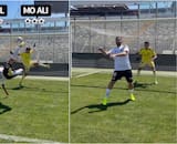 VIDEO | ¿Quién ganó? Ha grabado retos hasta con Neymar y ahora desafió a Arturo Vidal en el Monumental