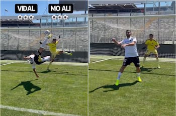 VIDEO | ¿Quién ganó? Ha grabado retos hasta con Neymar y ahora desafió a Arturo Vidal en el Monumental