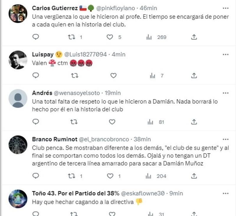 Hinchas de Curicó Unido furiosos por la salida de Damián Muñoz