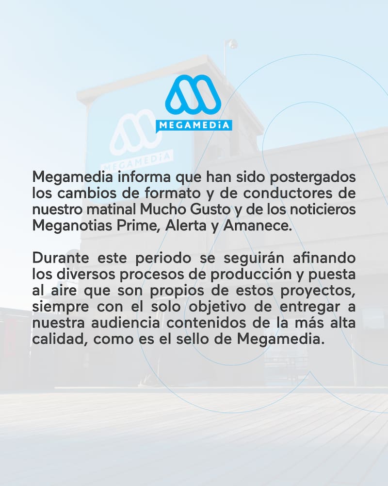 La señal de televisión compartió un comunicado anunciando que José Antonio Neme y Rodrigo Sepúlveda se quedarán en sus respectivos programas.