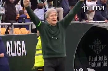 VIDEO | Así explotó Manuel Pellegrini con el agónico gol que le dio el triunfo al Betis