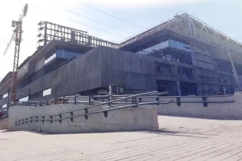 cómo luce uno de los nuevos accesos al Estadio San Carlos de Apoquindo.