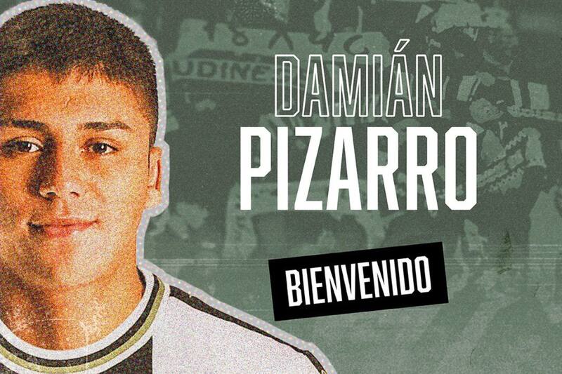 Así fue presentado Damián Pizarro como nuevo refuerzo del Udinese de Italia.