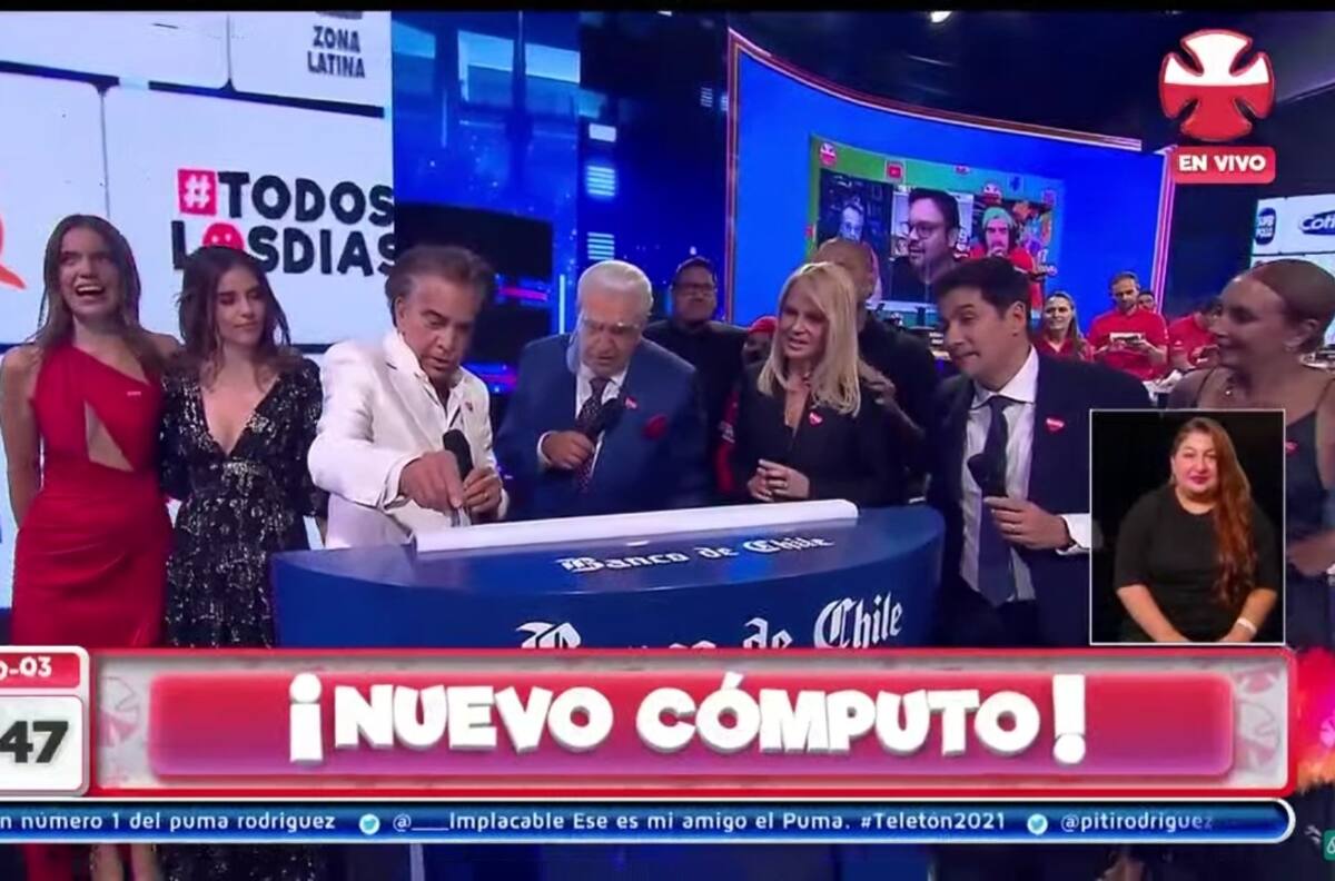 Superando la meta y hasta con propuesta de matrimonio: Así fue el cierre de la Teletón 2021