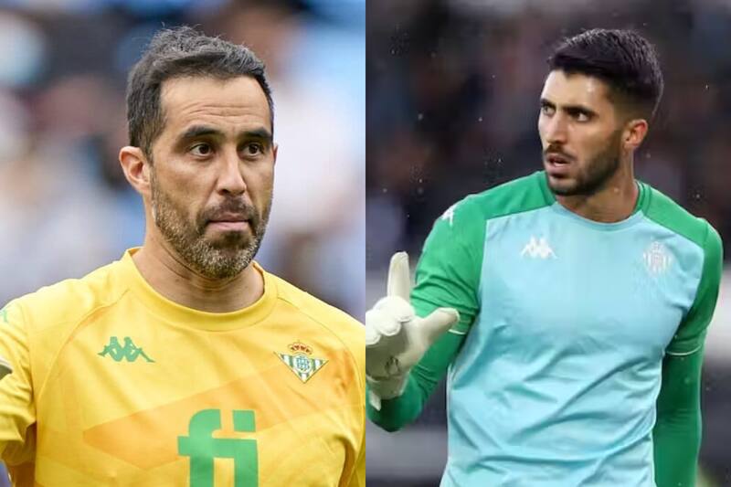 El arquero chileno ha sufrido en el inicio de pretemporada de Betis y en España resaltan el nivel de Rui Silva.