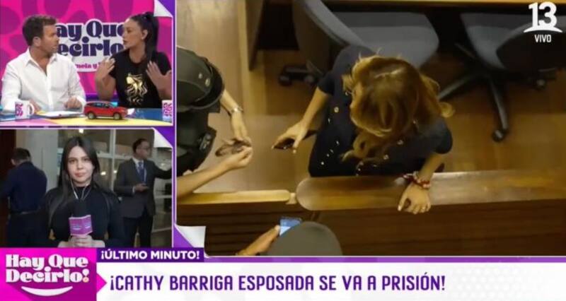 opinó sobre la reclusión de Cathy Barriga. Créditos: Canal 13