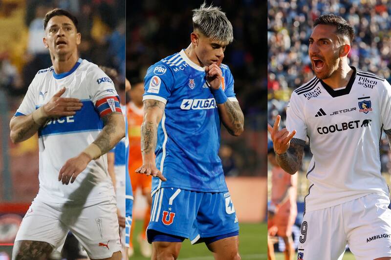 La UC, la U y Colo Colo.