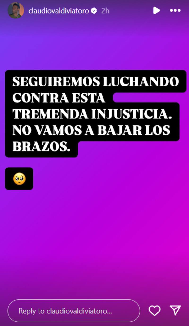 compartió una historia en Instagram.