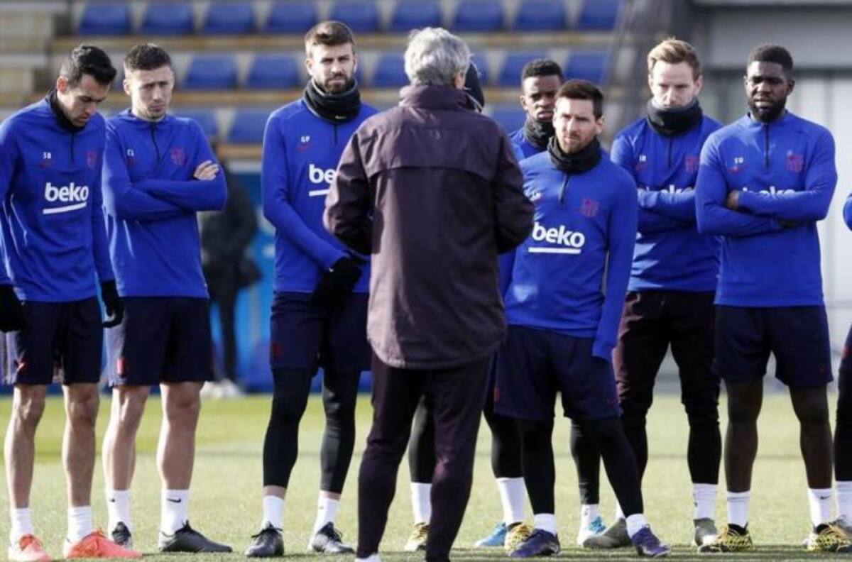 Revelan conflicto entre Quique Setién y el plantel tras empate del Barcelona