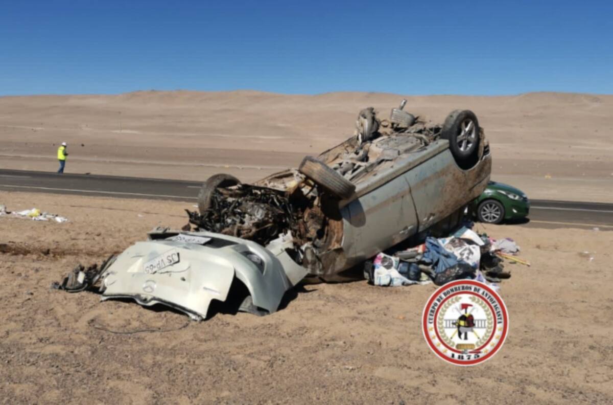 Accidente en Antofagasta: Bebé de 7 meses murió tras violento volcamiento en Tal Tal