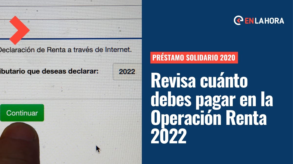 Devolución Préstamo Solidario: ¿Cuánto dinero debes pagar por la primera cuota en la Operación Renta 2022?