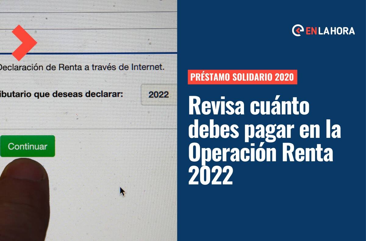Devolución Préstamo Solidario: ¿Cuánto dinero debes pagar por la primera cuota en la Operación Renta 2022?