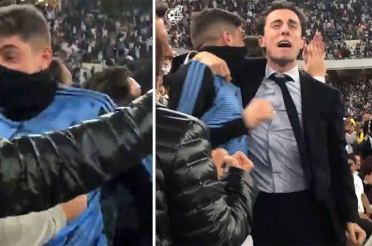 Así fue la eufórica celebración de Valverde tras el penal de Ramos en la Supercopa