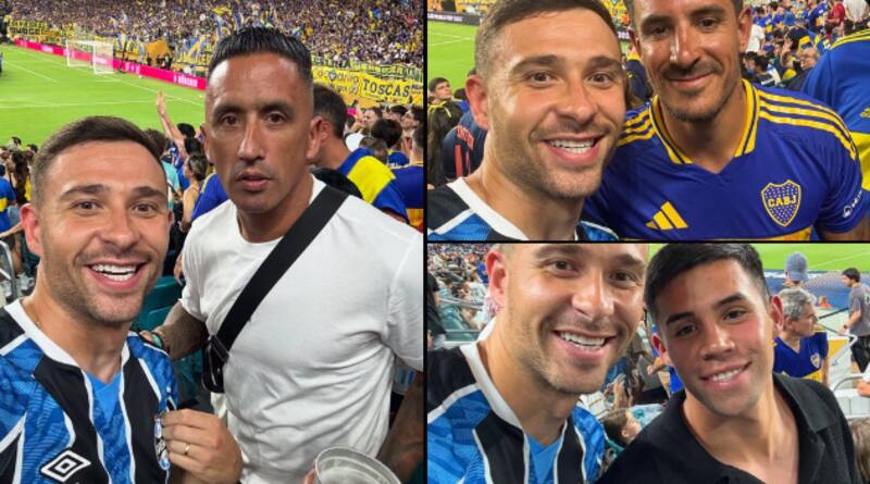 Lucas Campagnolo se encontró con Monito, Lucas Barrios y Yuri Berchiche en el Mundial de Clubes.